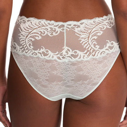 Natori Feathers Girl Brief Panty 756023 Mint Lace Back