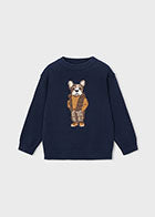 Navy Dog Sweater