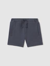 Navy Knit Shorts
