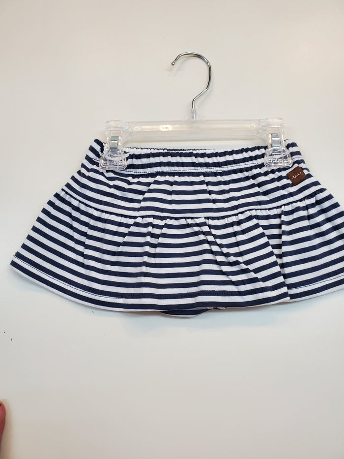 Navy Striped ruffled Bloomers