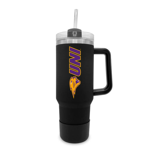 Northern Iowa Panthers 40oz Stainless Tumbler w/Removable Straw