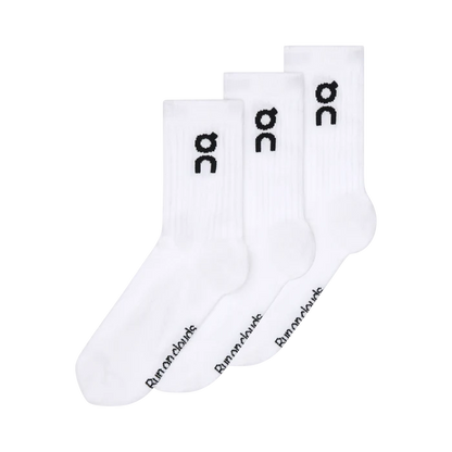 On Logo Sock High 3 Pack | White