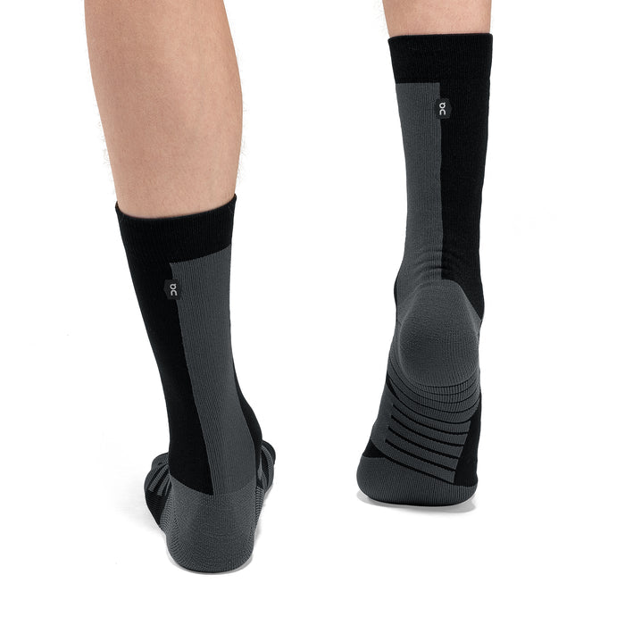On Performance High Sock | Black / Shadow