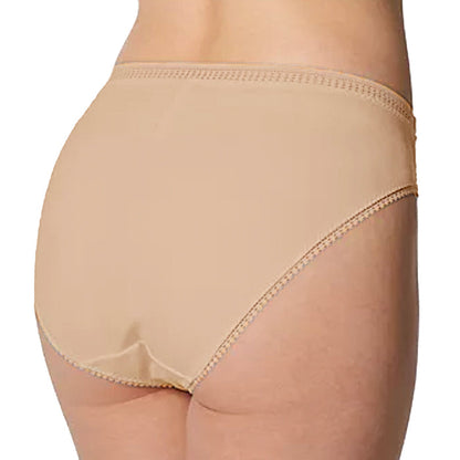 OnGossamer Cabana Cotton Hi-Cut Brief Nude Back