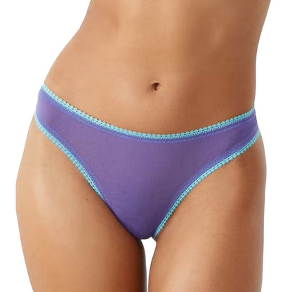 OnGossamer Mesh Hip G Thong 3512 Iris Front
