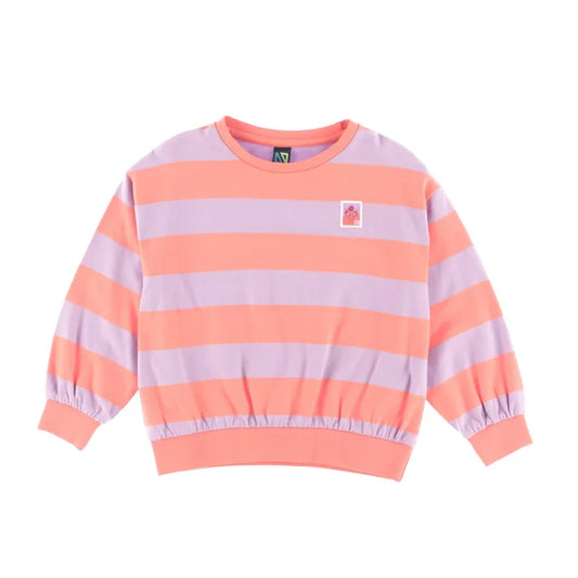 Orange Stripe Sweatshirt