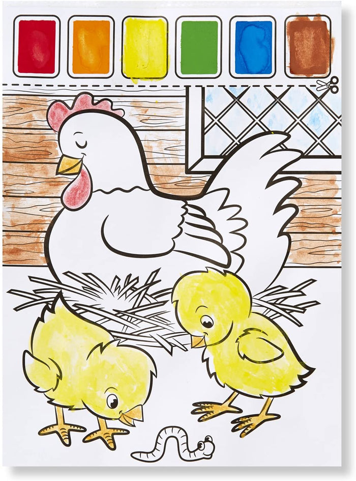 Paint with Water-Farm Animals