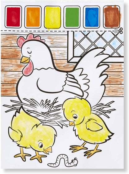 Paint with Water-Farm Animals