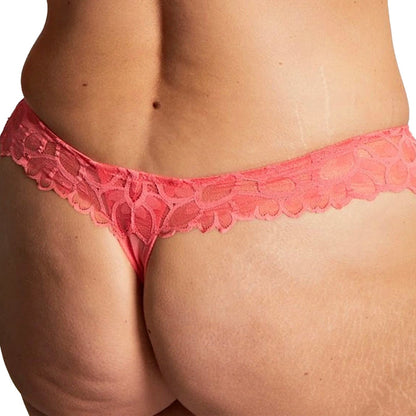 Panache Allure Thong 10769 Coral Back
