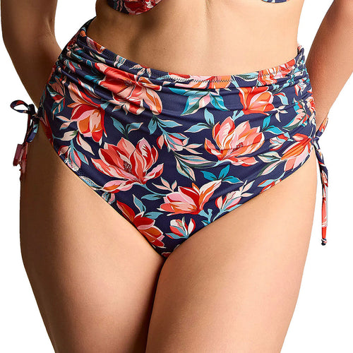 Panache Midi Adjustable Bikini Brief Bottom SW2049 Liliflora Front