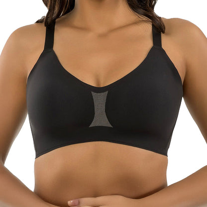 Parfait Simplicity Seamless Wireless Contour Bra P2400 Black Front