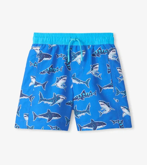 Patterned Sharks Swim Trunk