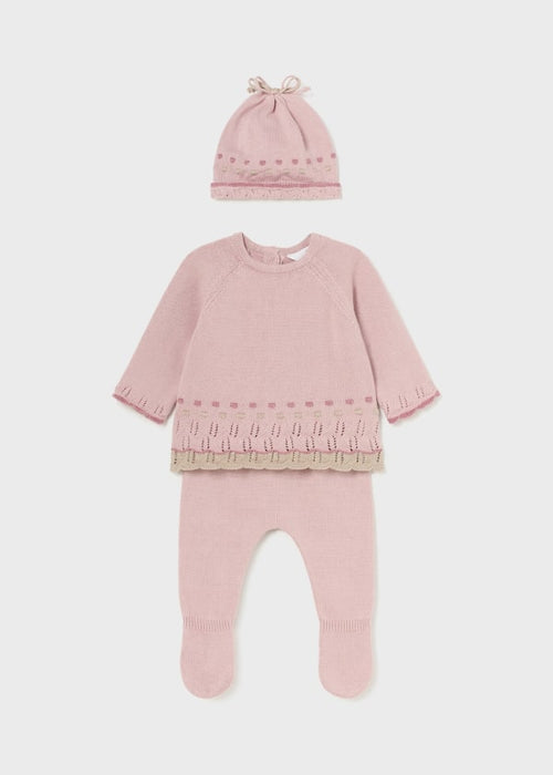 Pink 3 pc. Sweater Set