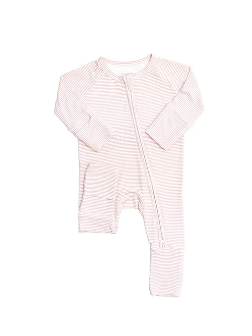 Pink Mini Stripe Romper
