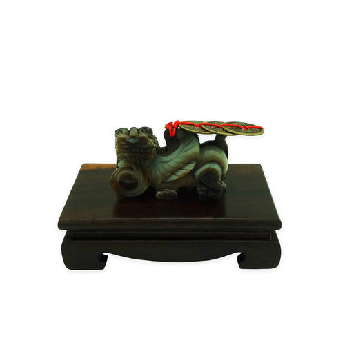 Powerful Dzi Pi Yao on Stand