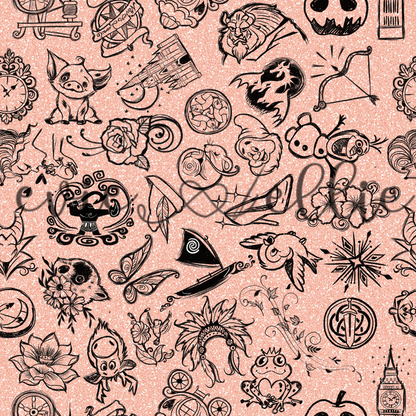Princess Tattoos-- Multiple Colors