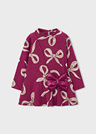 Raspberry Bow Dress w/Purse