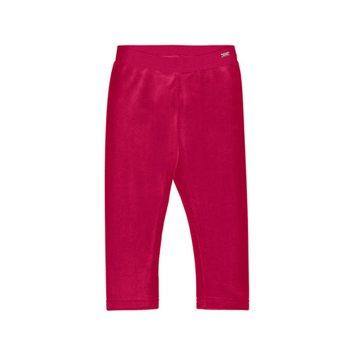 Red Basic Velvet Leggings
