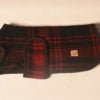 Red & Black Plaid Dog Blanket Coat