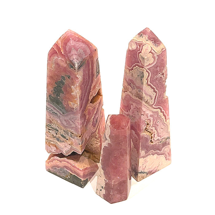 Rhodochrosite Gemstone Tower