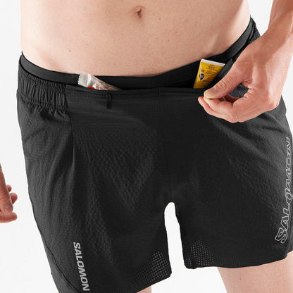 Salomon Sense Aero 5" Shorts | Deep Black | Mens
