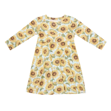 Sammy's Sunflower Swirly Girl Dress