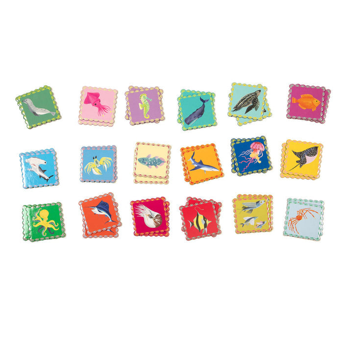 Sea Animals-Little Square Memory Game