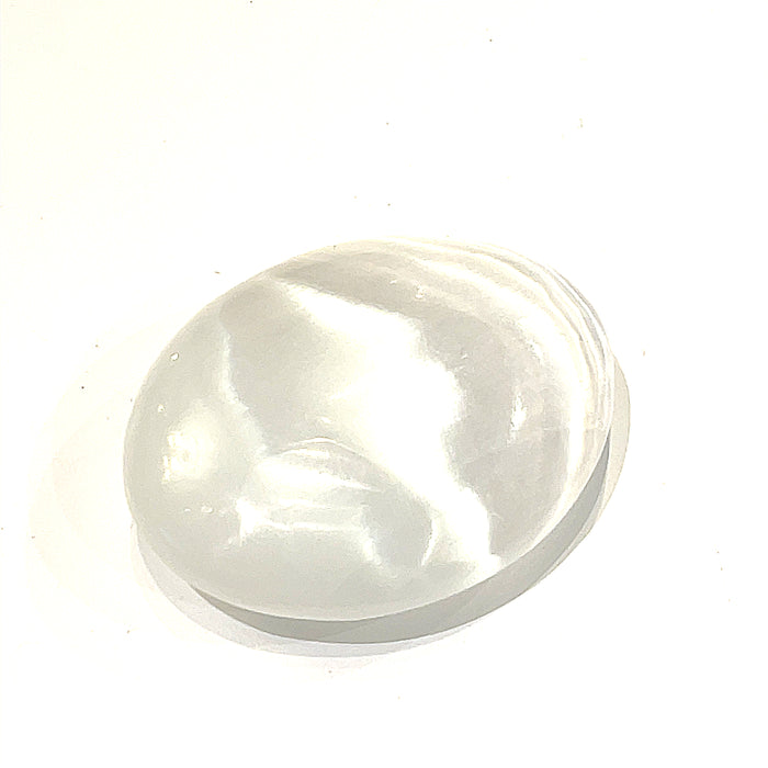 Selenite Palm Stone Gemstone