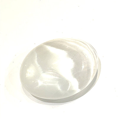 Selenite Palm Stone Gemstone