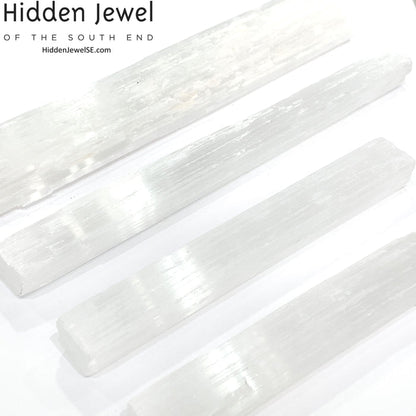 Selenite Raw Gemstone wand / log