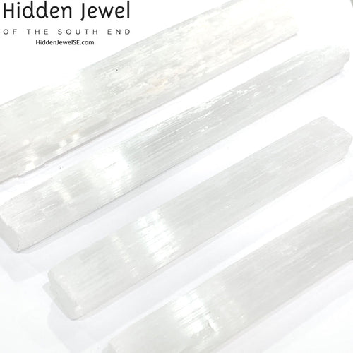 Selenite Raw Gemstone wand / log