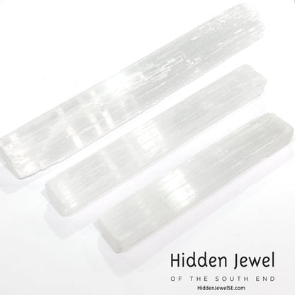 Selenite Raw Gemstone wand / log