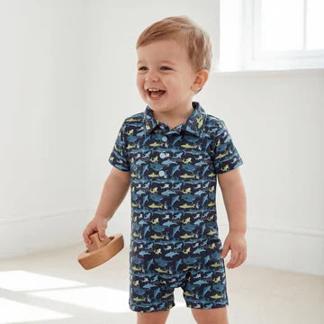 Sharky Polo Romper