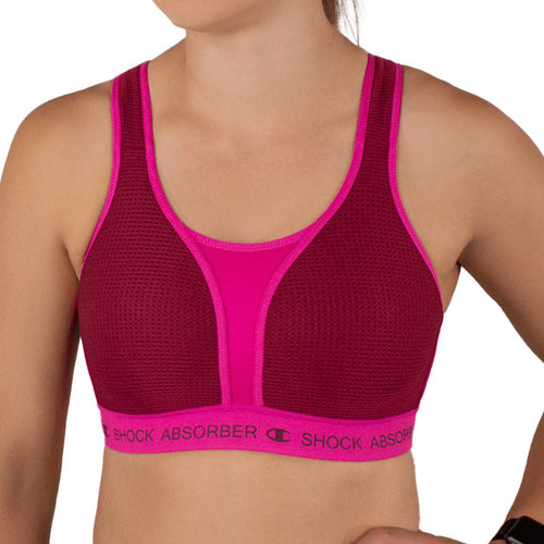 Shock Absorber Ultimate Run Bra Padded U10004/U10057 Tibetan Red Front