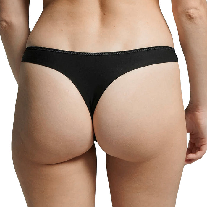 Simone Perele Andora Cotton Thong 131705 Black Back