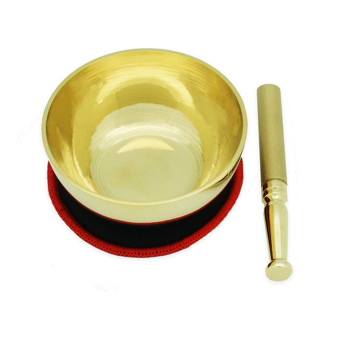 Singing Bowl w/ Metal Mallet, Fortune Bell and Tai Chi Plate