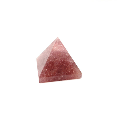 Strawberry Quartz Gemstone Pyramid