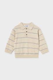 Striped Polo Sweater