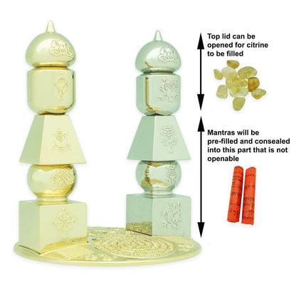 Sun Moon Five Element Pagodas