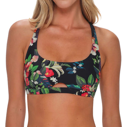 Sunsets Brandi Bralette Bikini Top 68T Fleur Noire Front