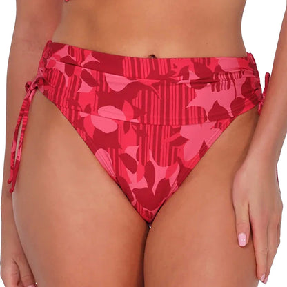 Sunsets Darci High Waist Bikini Bottom 282B Rambling Rose Front