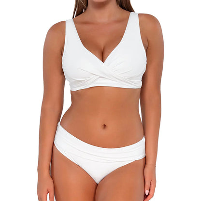 Sunsets Hannah High Waist Bikini Bottom 33B White Lily Set
