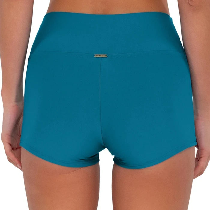 Sunsets Kinsley Swim Short 432B Avalon Teal Back