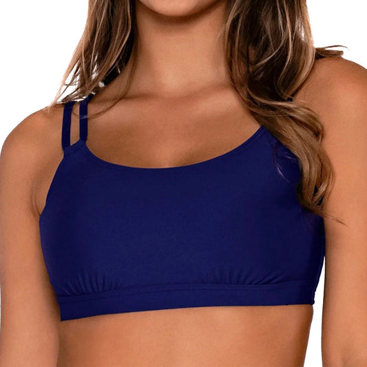 Sunsets Taylor Bralette Bikini Top 56 Indigo Front