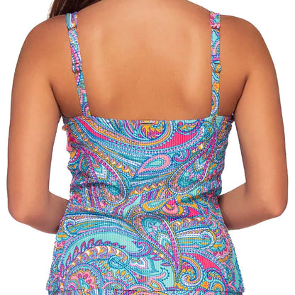 Sunsets Taylor Tankini Top 75 Paisley Pop Back