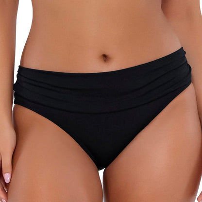 Sunsets Unforgettable Bikini Bottom 27B Black Front