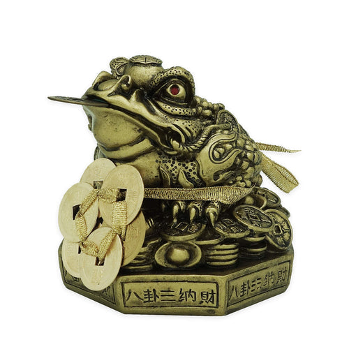 Supreme 6 Emperors' Coins Money Frog on Bagua (L)