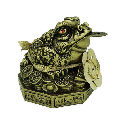 Supreme 6 Emperors' Coins Money Frog on Bagua (L)