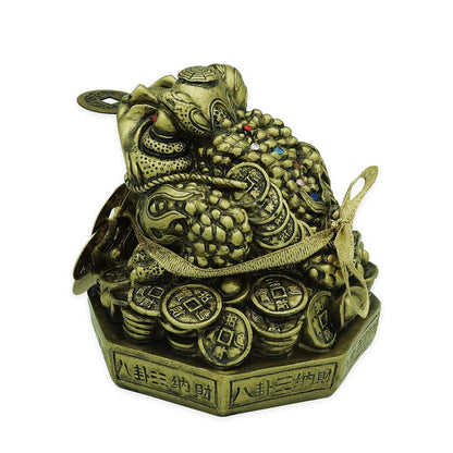 Supreme 6 Emperors' Coins Money Frog on Bagua (L)