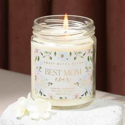 Sweet Water Decor - Best Mom Ever 9 oz Soy Candle - Mother's Day Gifts